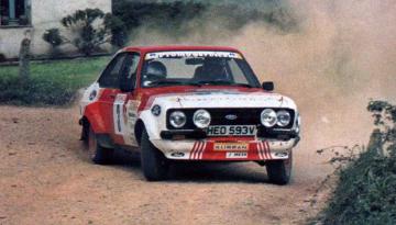 Isidro Oliveras – Josep Autet (Ford Escort RS 1800). Rallye RACE-Asturias 1983 (Archivo JAS)
